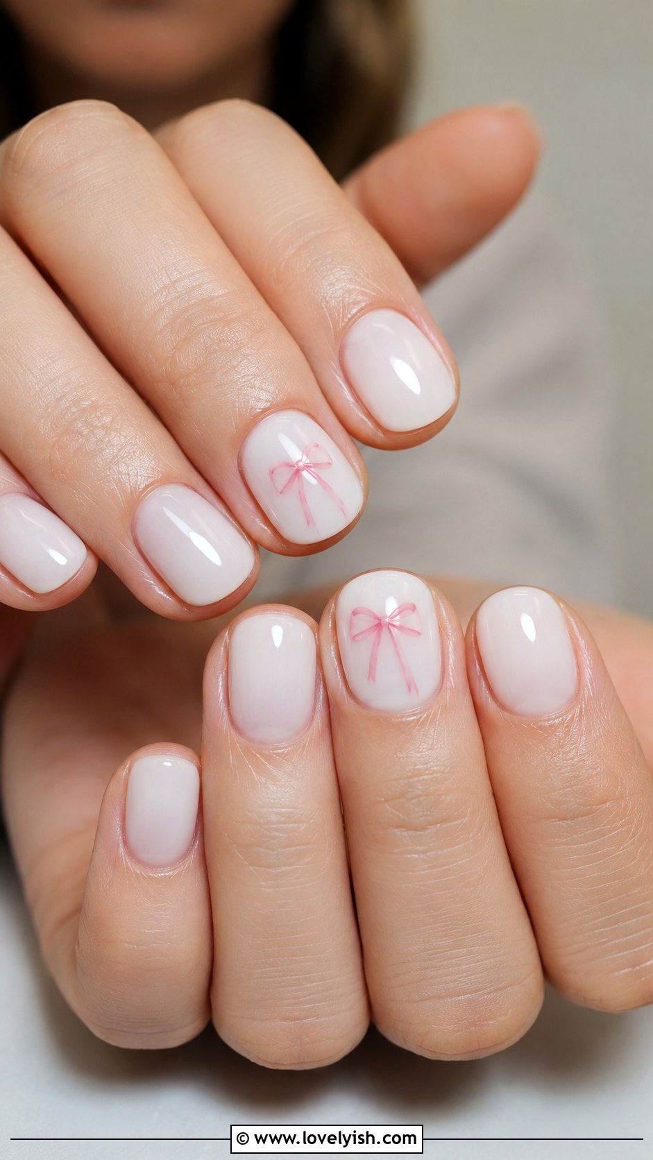 Micro Bow Accent Nails - 50 balletcore nails - 50 balletcore nails
