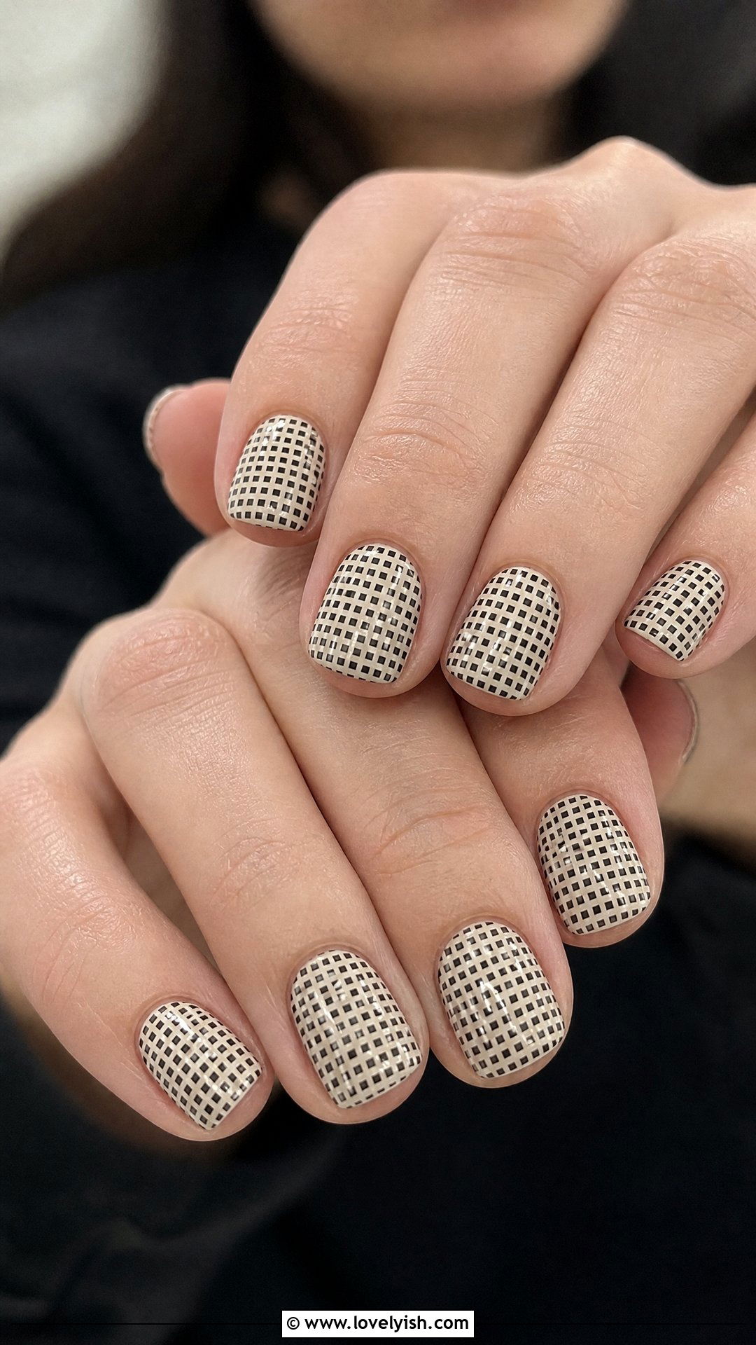 Micro Checkered Nails - 25 checkered nail designs - 25 checkered nail designs