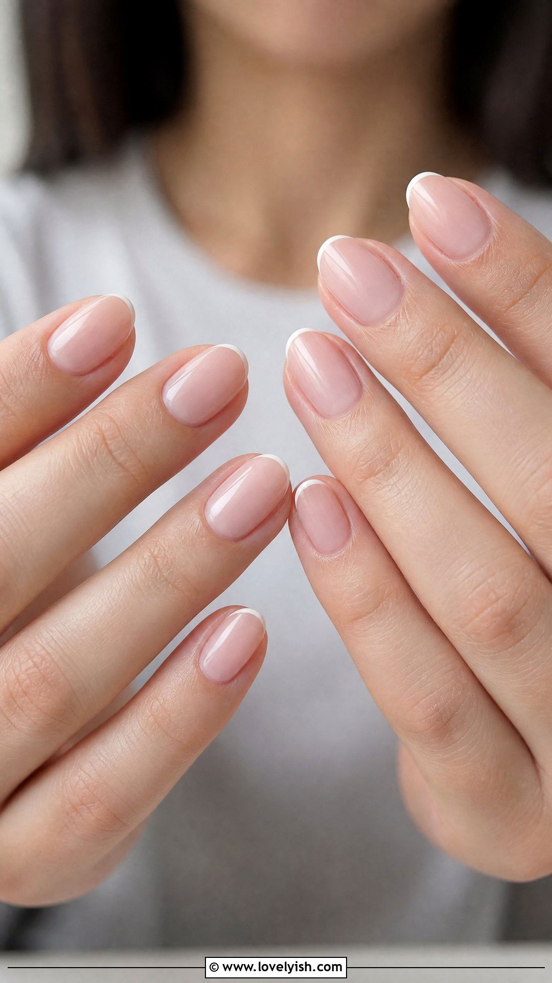 Micro French Tip Manicure - 50 manicure - 50 manicure