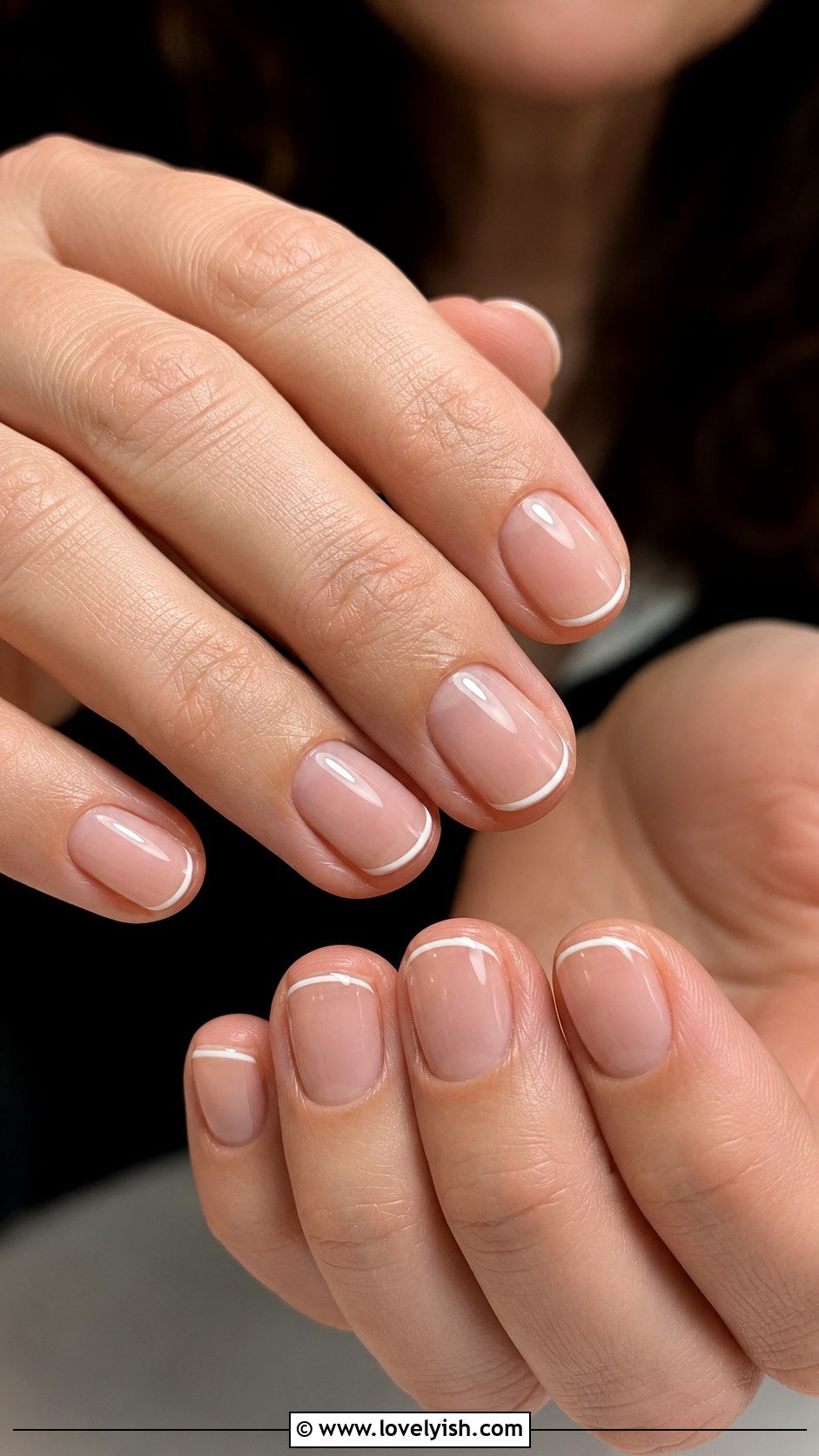 Micro French Tip Nails - 45 nail tips - 45 nail tips