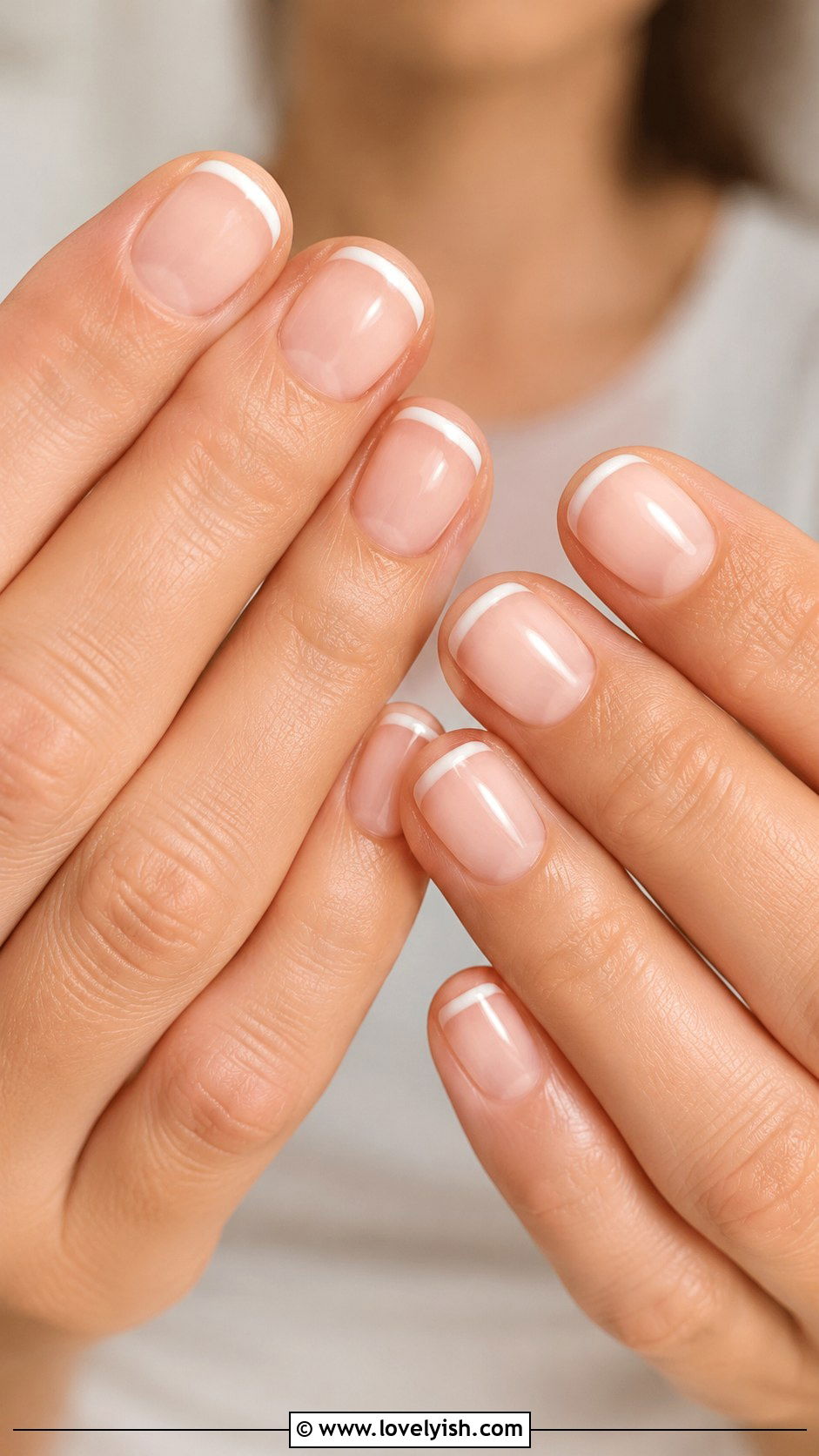 Micro French Tip Nails - 25 french manicure ideas - 25 french manicure ideas