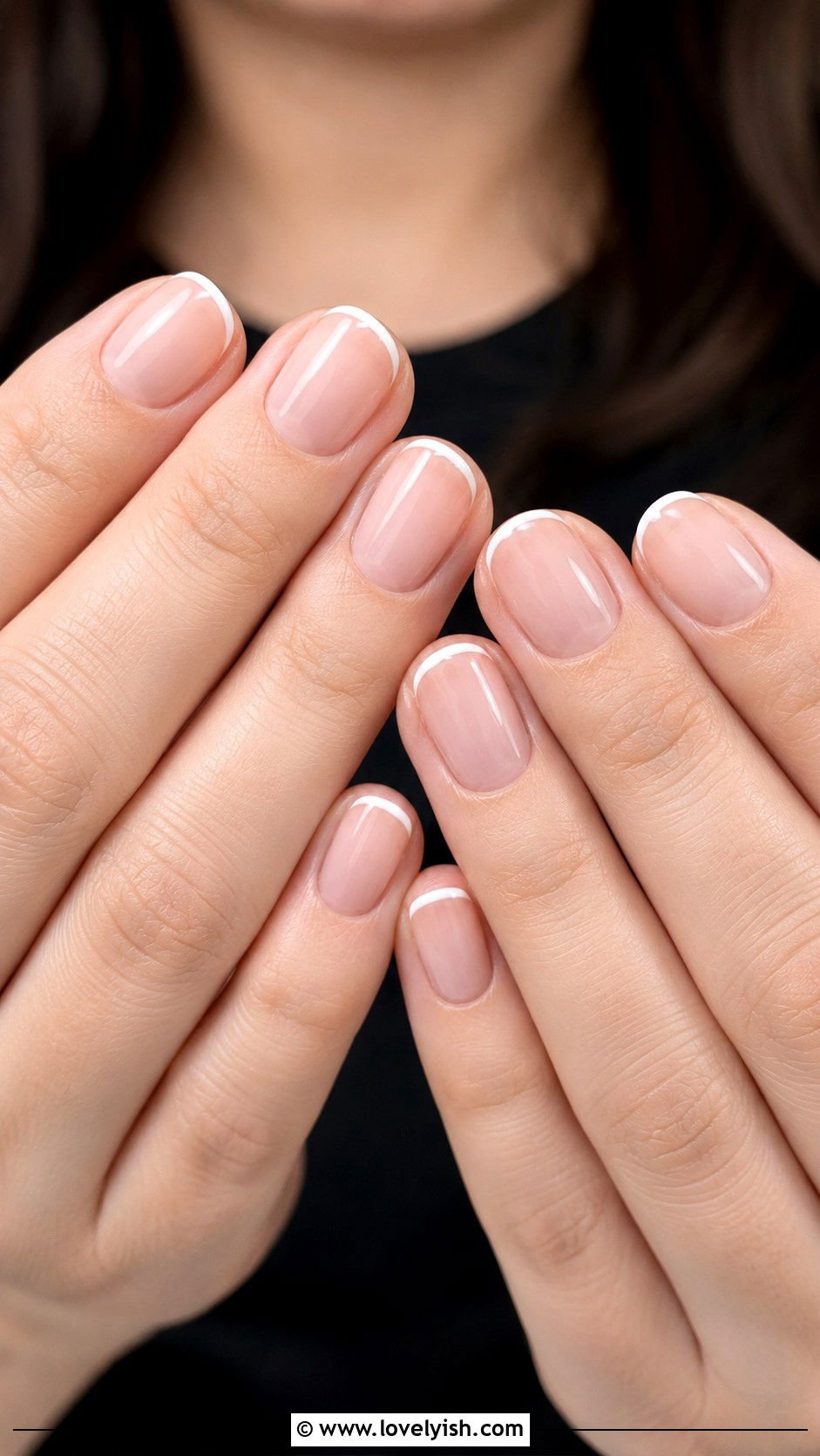 Micro French Tip Nails - 34 nail design art ideas - 34 nail design art ideas