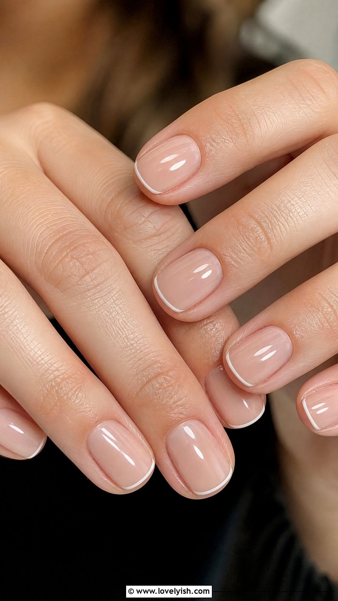 Micro French Tip - 50 french manicure - 50 french manicure