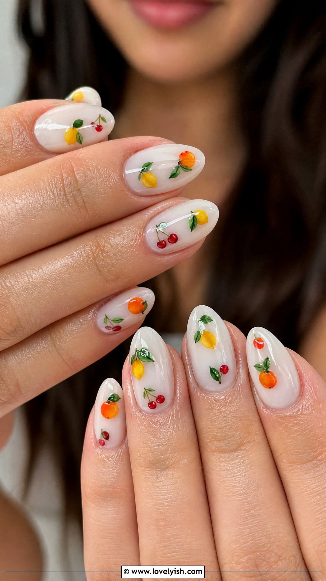 Micro Fruit Nails - 50 cute summer nail designs - 50 cute summer nail designs