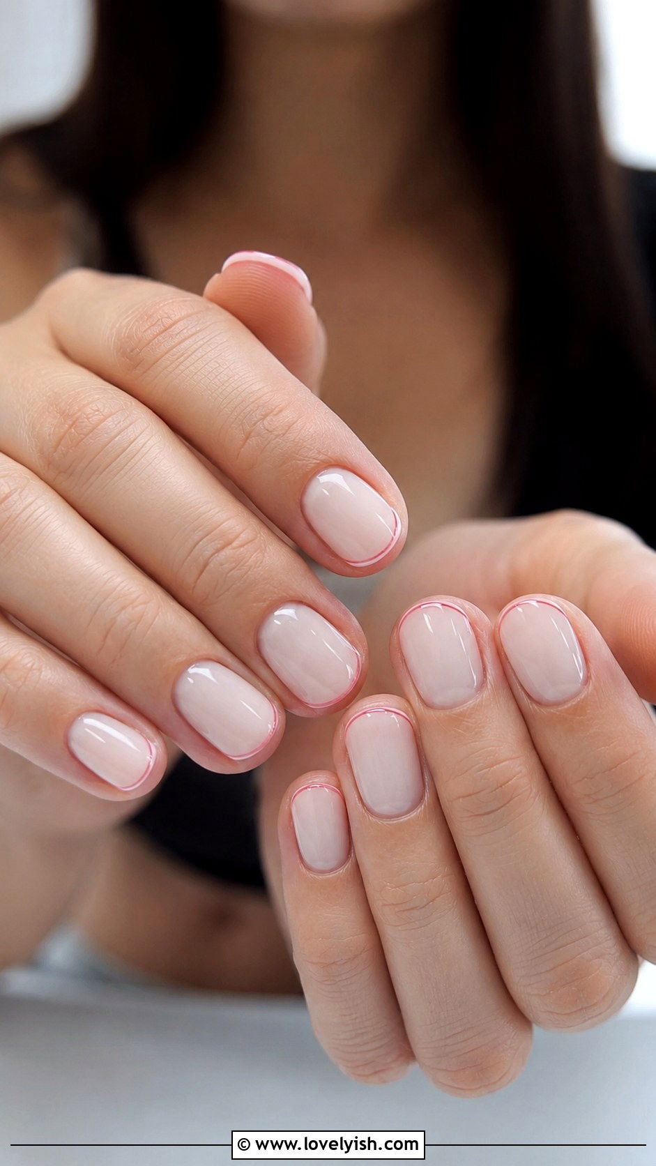 Micro Pink French Tip Nails - 50 pink french tip nails - 50 pink french tip nails