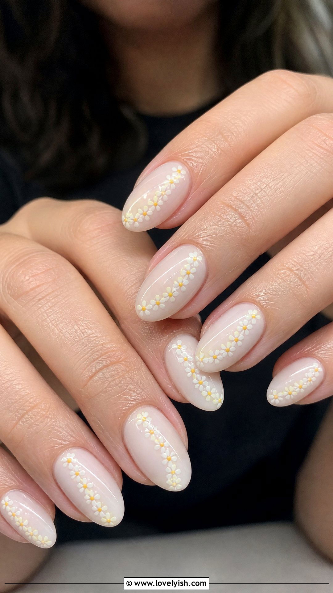Milk Bath Nails with Daisy Chains - 50 milk bath nails - 50 milk bath nails