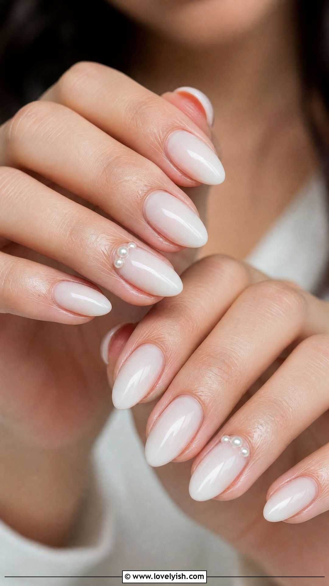 Milk Bath Nails with Pearls - 50 milk bath nails - 50 milk bath nails