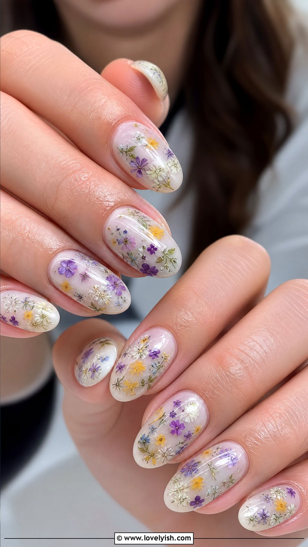 Milk Bath Nails with Wildflower Mix - 50 milk bath nails - 50 milk bath nails