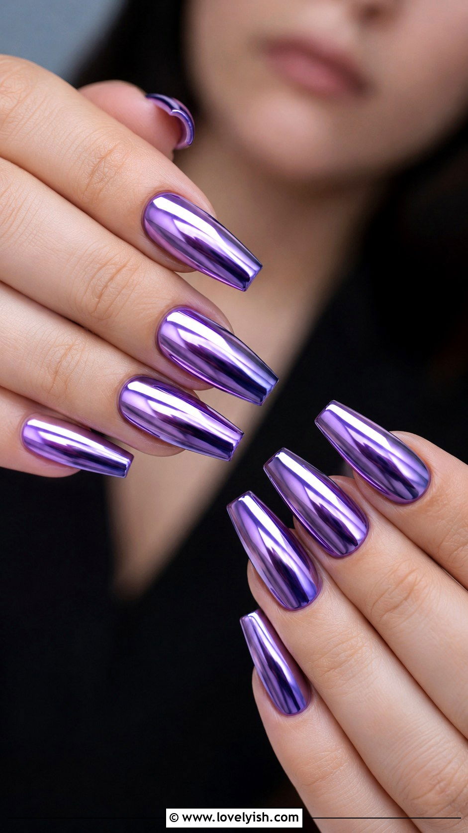 Milky Lilac Sheer Nails - 33 purple nail design ideas - 33 purple nail design ideas