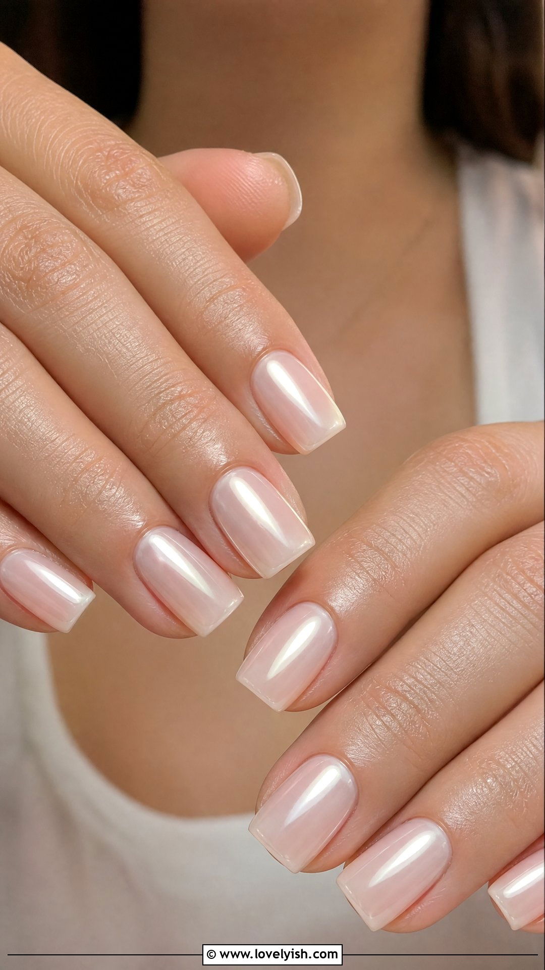 Milky Nude Glazed Square Nails - 50 square nails - 50 square nails