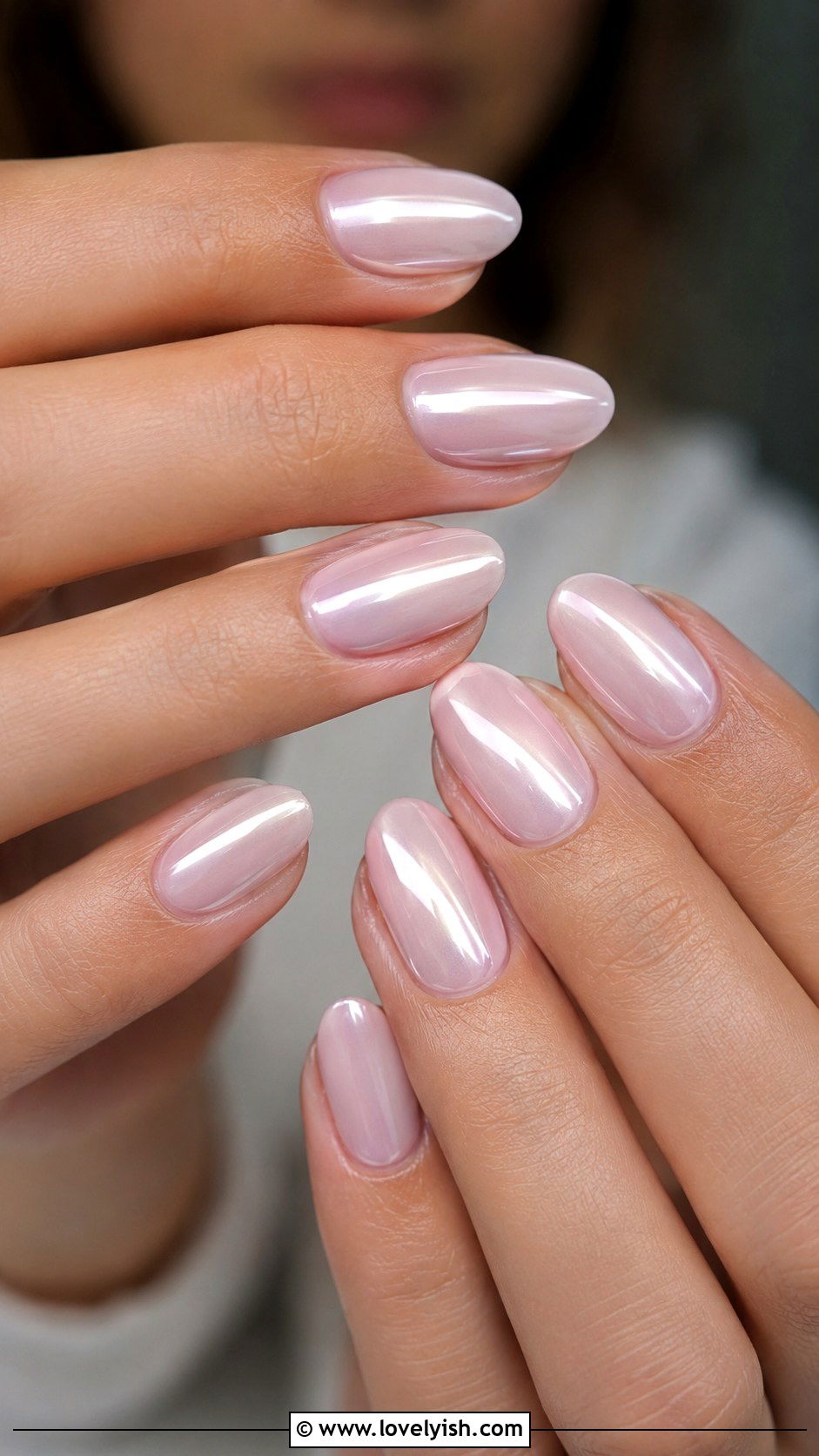 Milky Pink Chrome Nails - 50 pink chrome nails - 50 pink chrome nails
