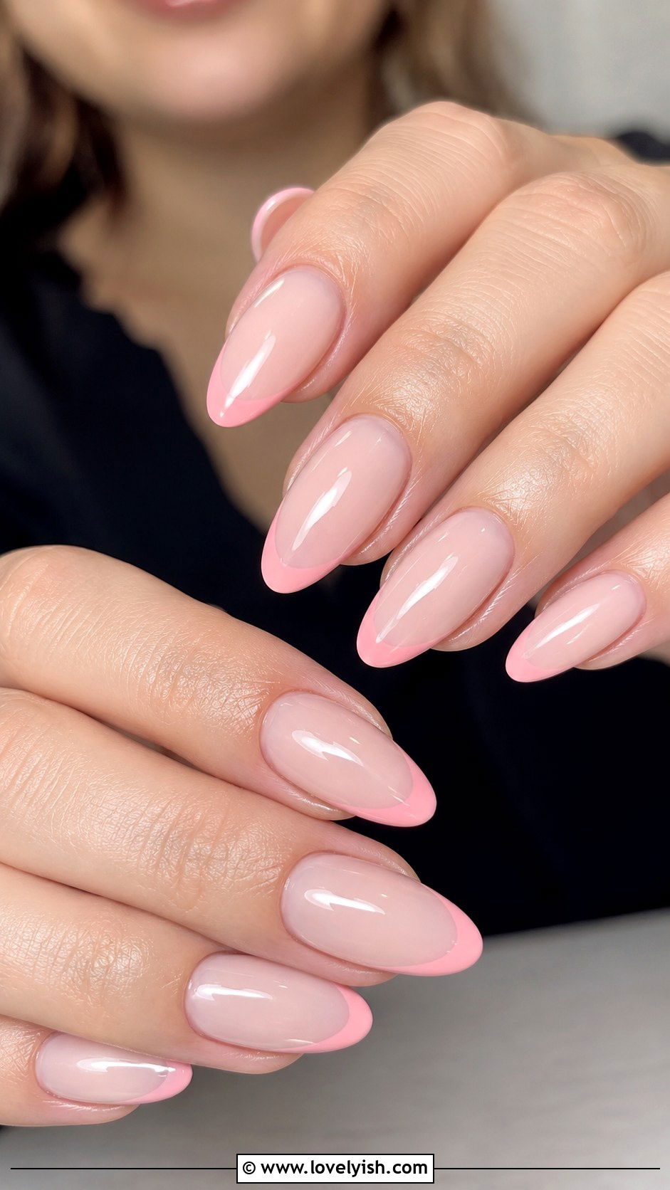 Milky Pink French Tip Nails - 50 pink french tip nails - 50 pink french tip nails