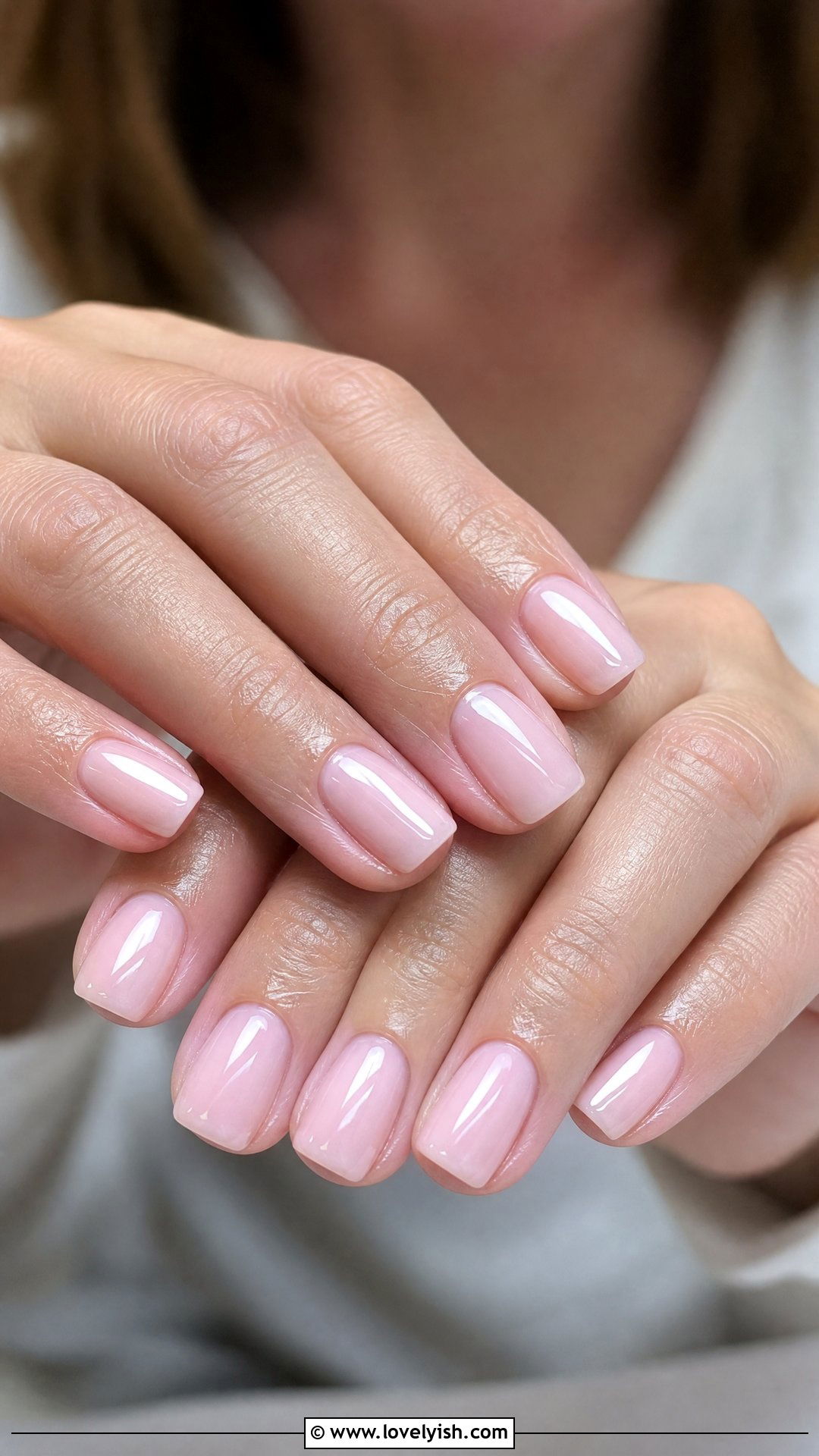 Milky Pink Glossy Nails - 50 classy pink nails - 50 classy pink nails