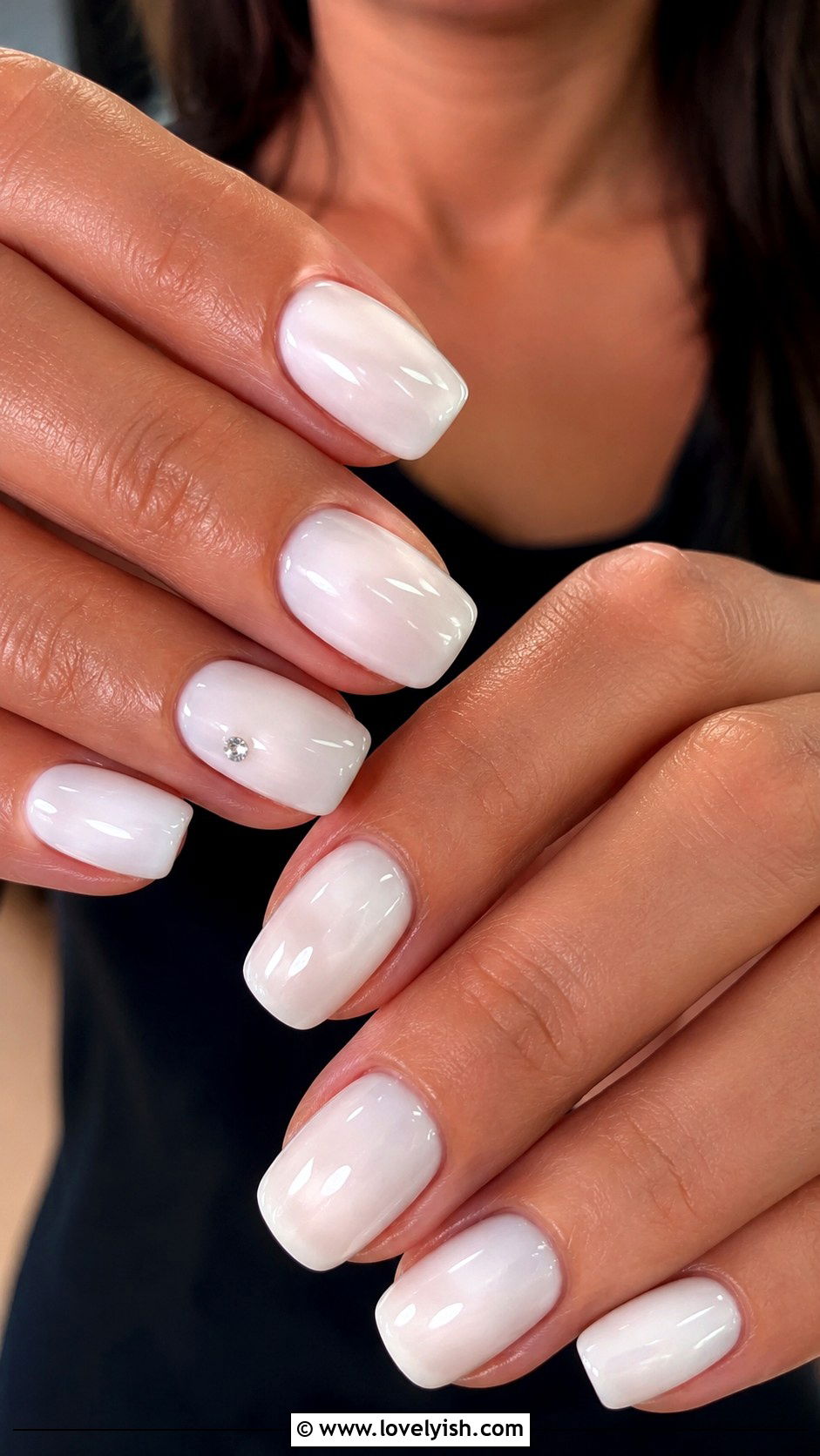 Milky White Cloud Dancer Nails - 25 trendy nail designs - 25 trendy nail designs