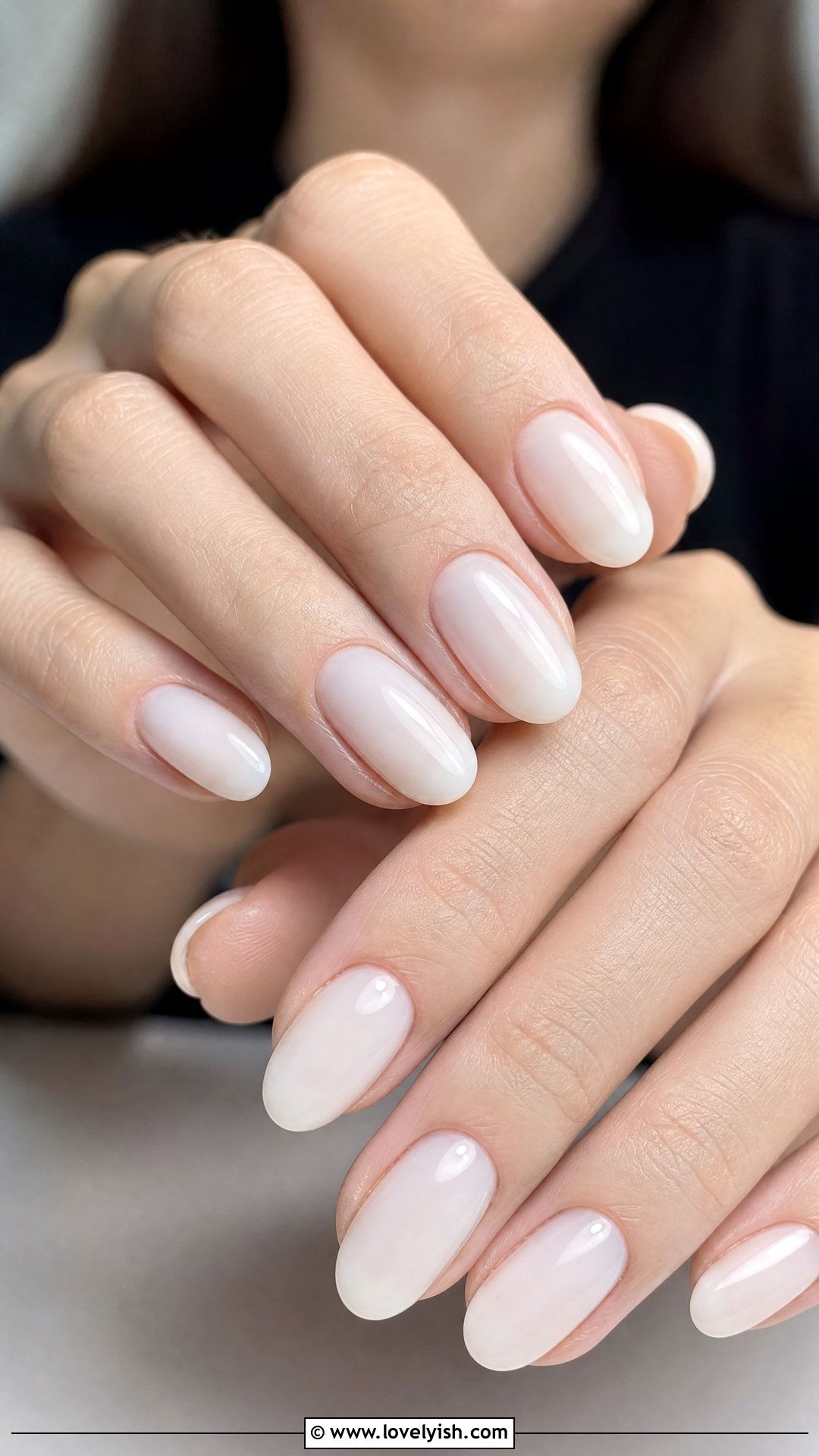 Milky White Dip Powder Nails - 50 dip powder nails - 50 dip powder nails