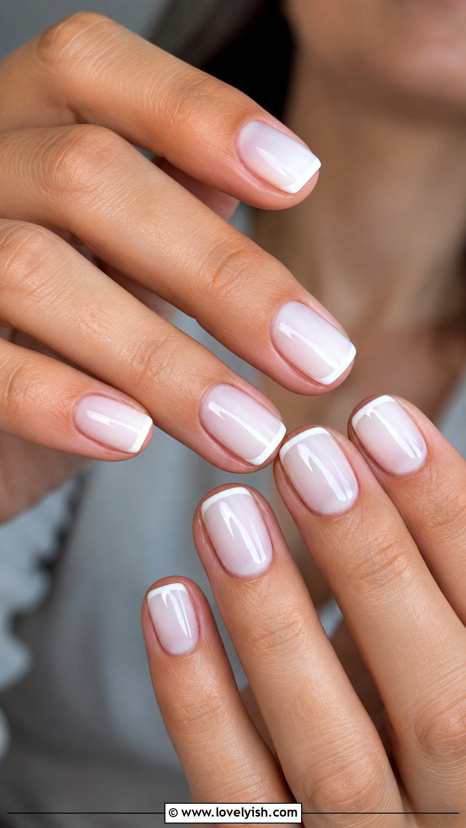 Milky White French Manicure Nails - 42 french nail designs - 42 french nail designs