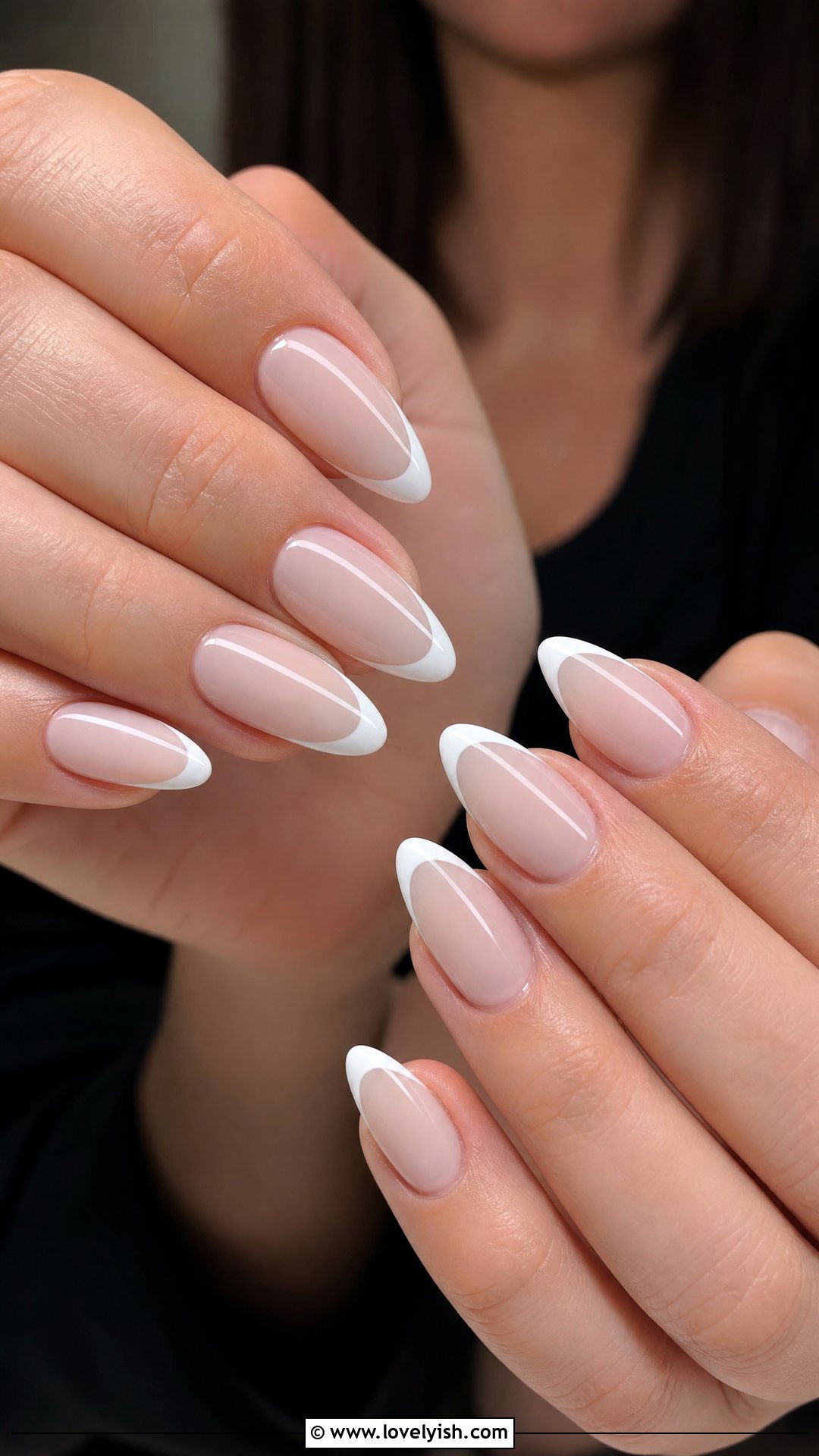 Milky White French Tip Builder Gel Nails - 50 builder gel nails - 50 builder gel nails
