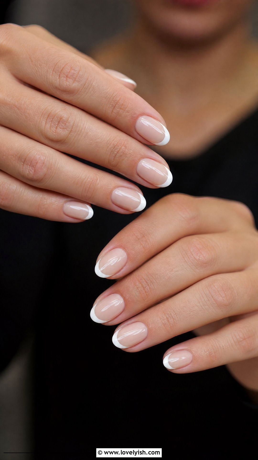 Milky White French Tip Nails - 42 minimalist nail art - 42 minimalist nail art