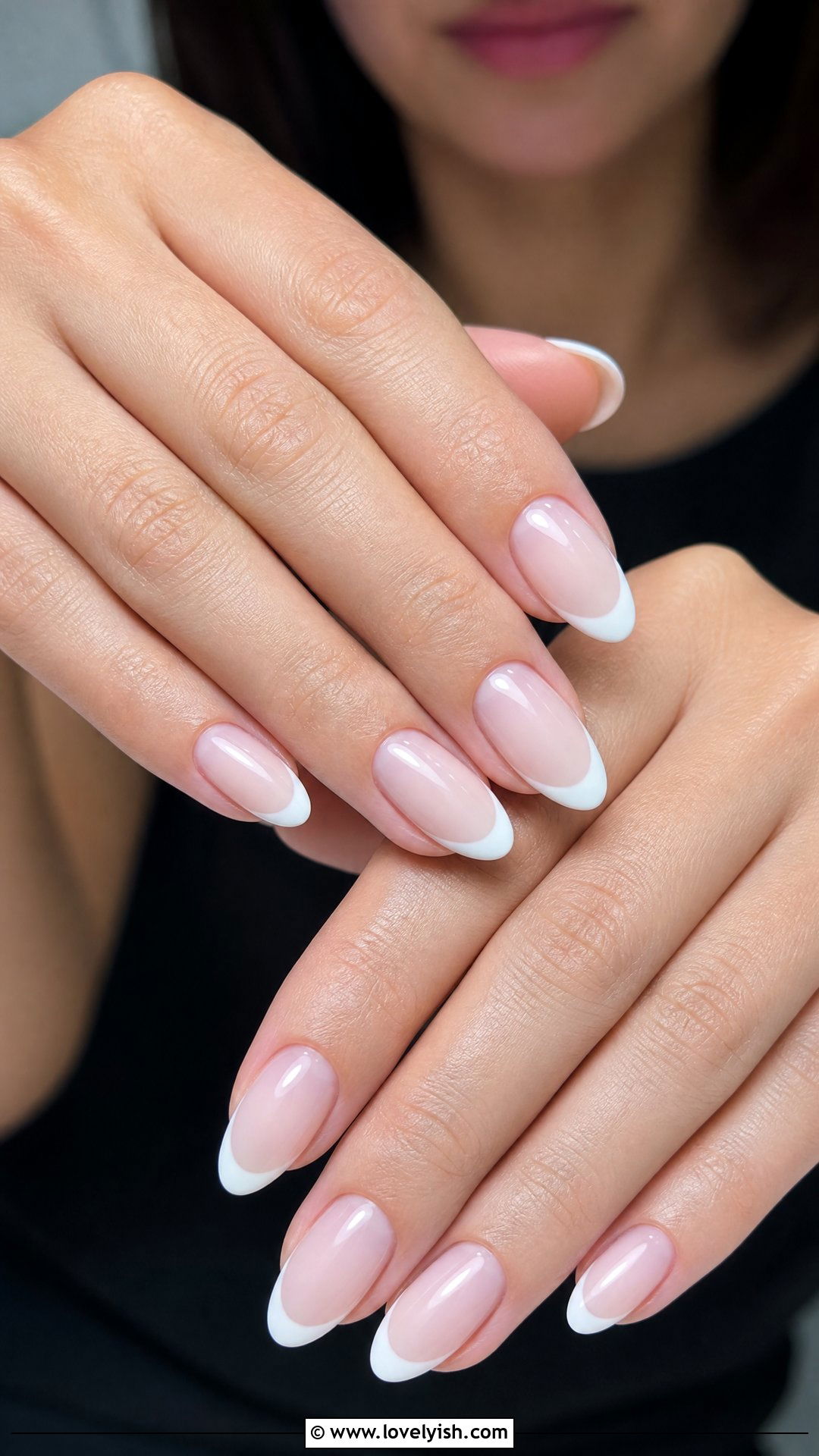 Milky White French Tip Nails - 44 nails designs - 44 nails designs
