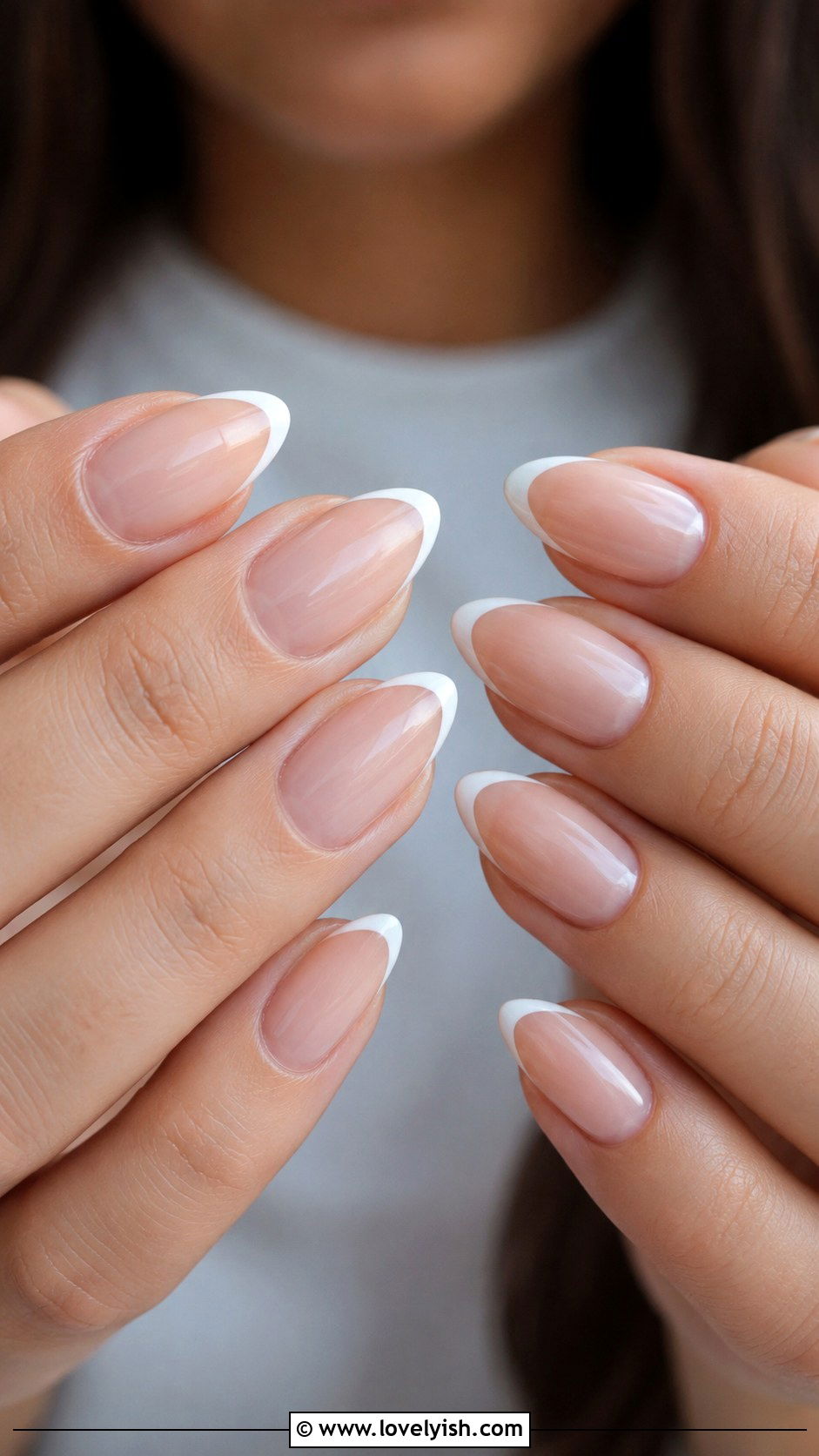 Milky White French Tip Nails - 46 nail inspo - 46 nail inspo