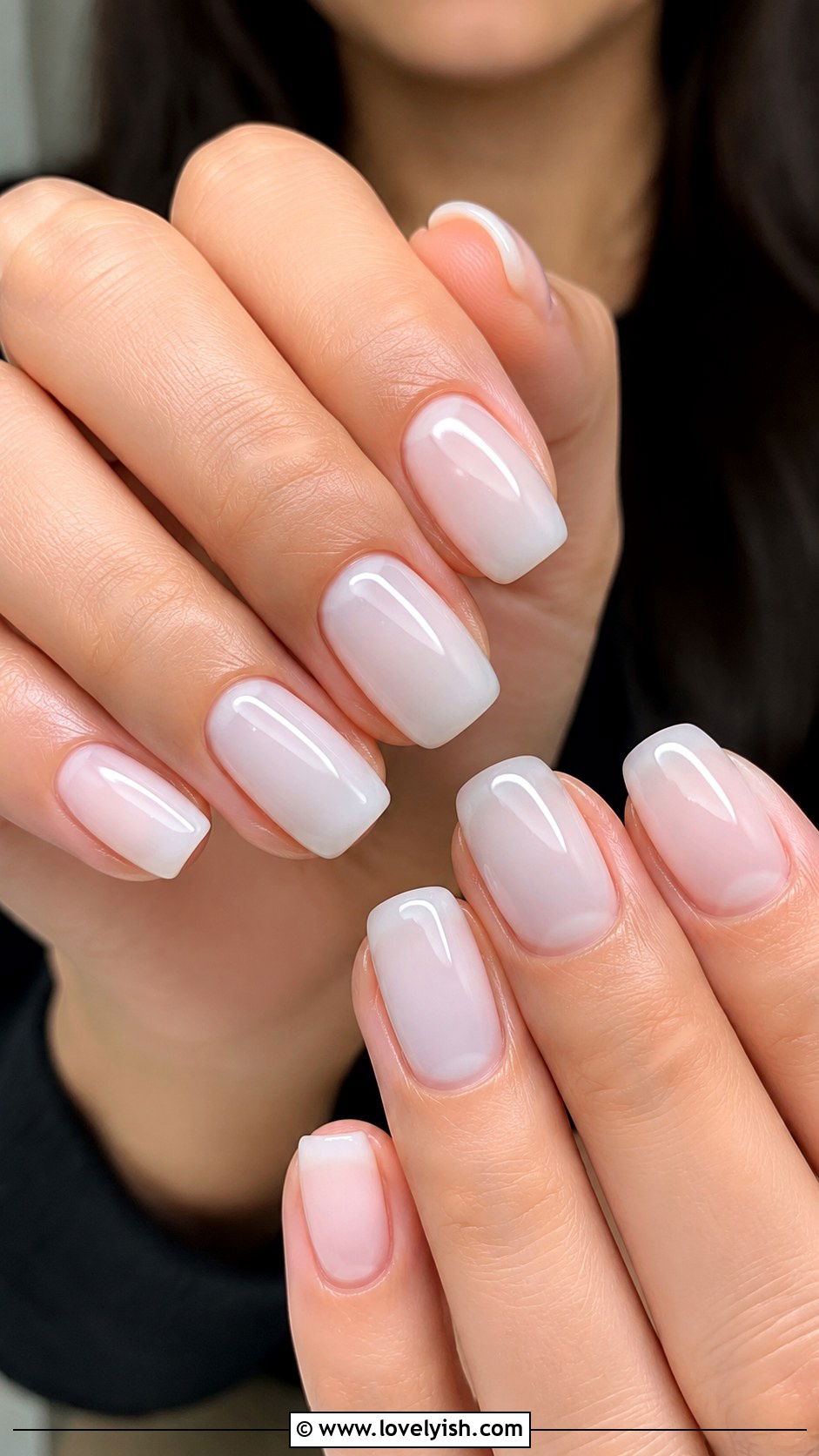Milky White Gel X Nails - 25 gel x nail designs - 25 gel x nail designs