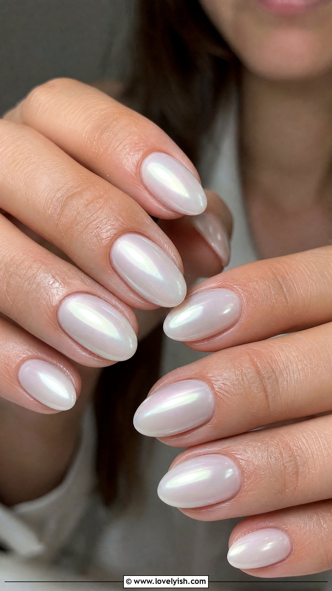 Milky White Glazed Donut Nails - 50 cute nails - 50 cute nails