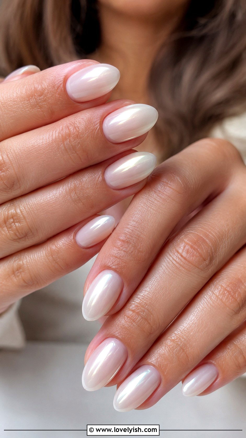 Milky White Glazed Nails - 47 nail inspiration - 47 nail inspiration