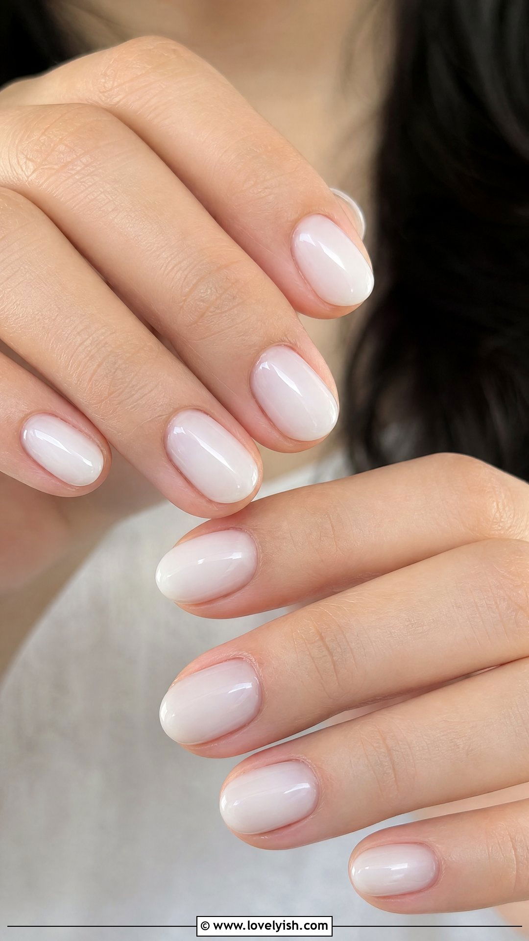 Milky White Nails - 50 popular nail designs - 50 popular nail designs