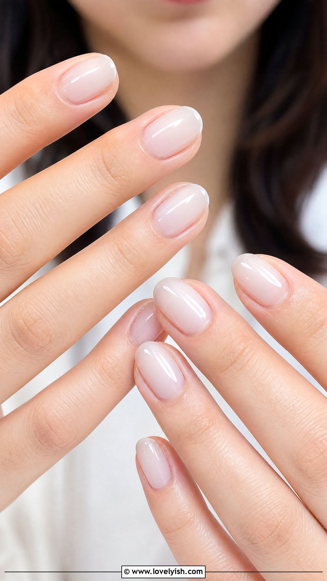 Milky White Nails - 50 natural nails - 50 natural nails