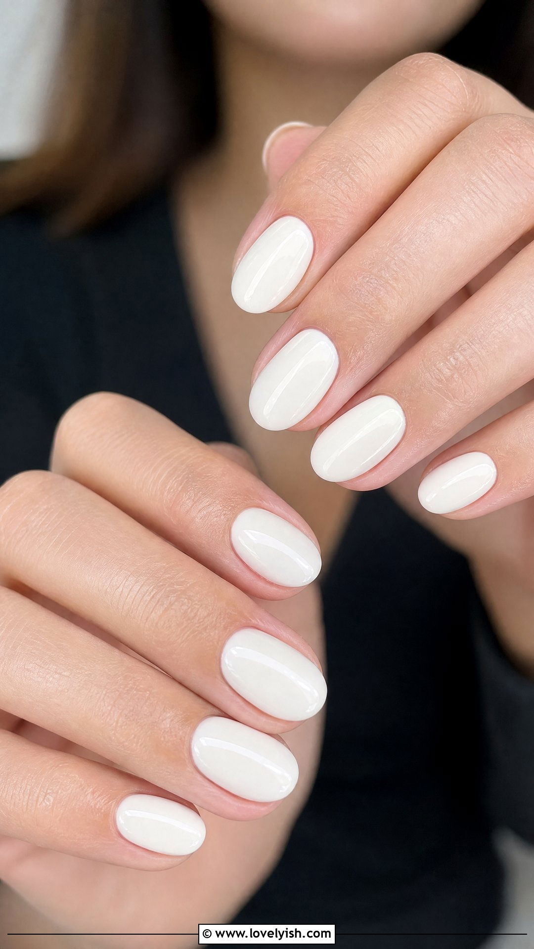 Milky White Oval Nails - 50 oval nails - 50 oval nails