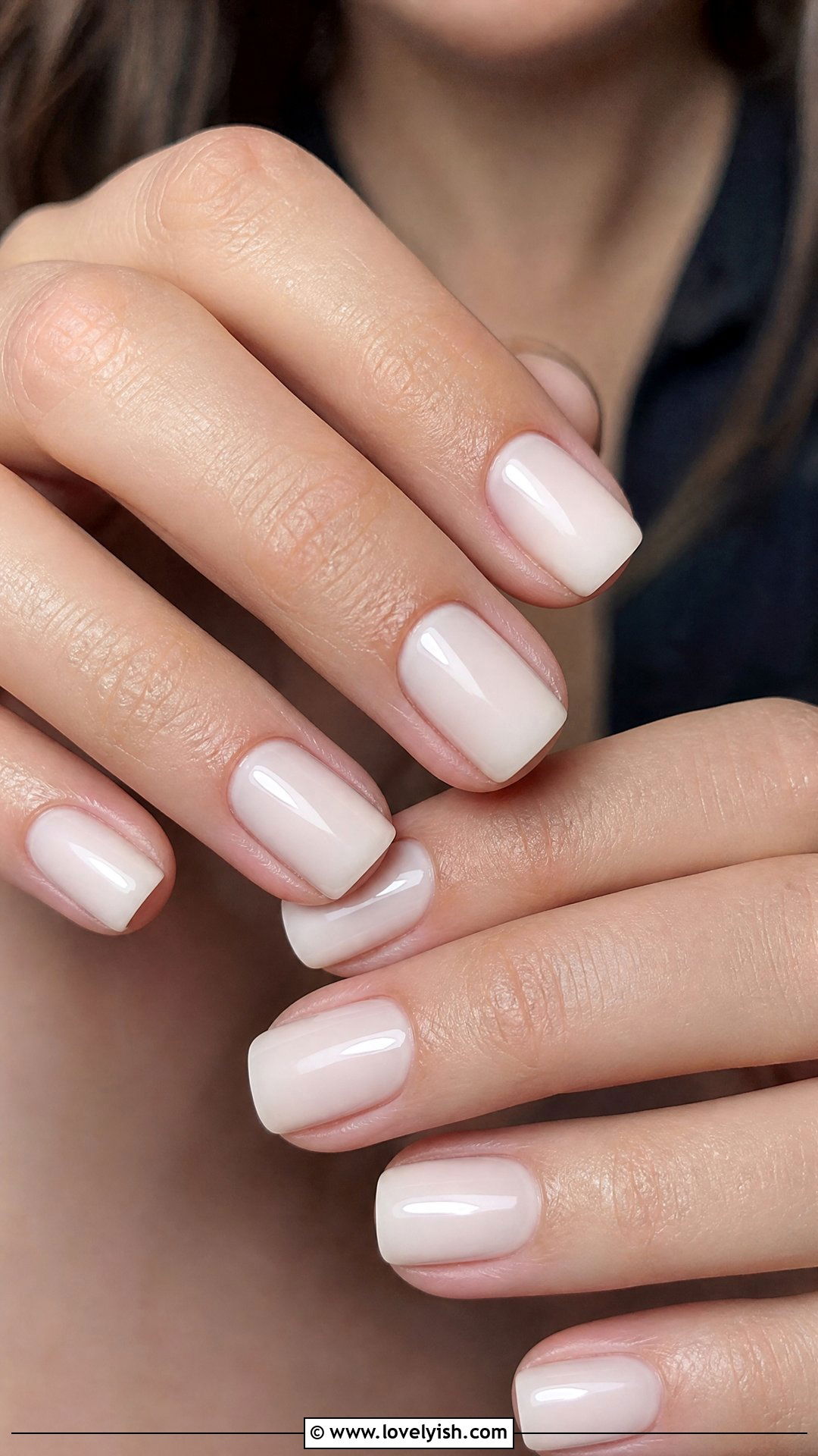 Milky White Squoval Nails - 50 squoval nails - 50 squoval nails