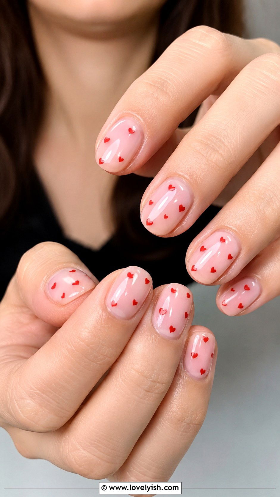 Mini Heart Toothpick Nails - 25 easy nail art designs for beginners without tools - 25 easy nail art designs for beginners without tools