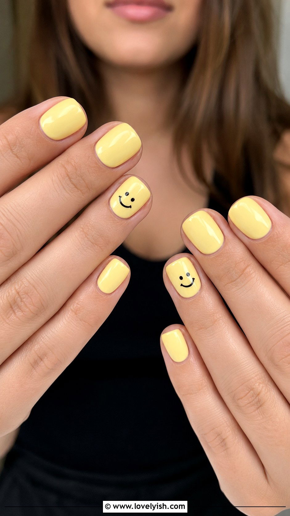 Mini Smiley Face Nails - 25 cute nail design ideas - 25 cute nail design ideas