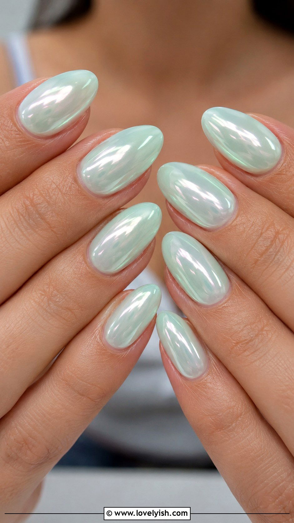 Mint Glazed Donut Nails - 50 modern mint nail art ideas - 50 modern mint nail art ideas