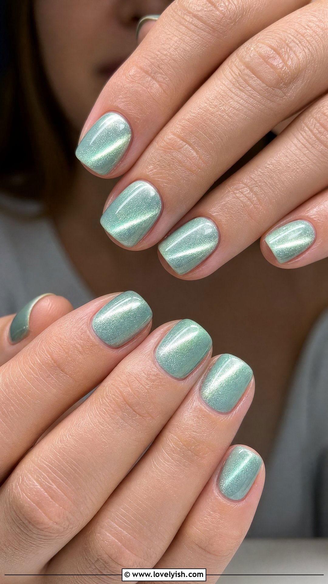 Mint Green Cat Eye Nails - 25 cat eye nails design ideas - 25 cat eye nails design ideas