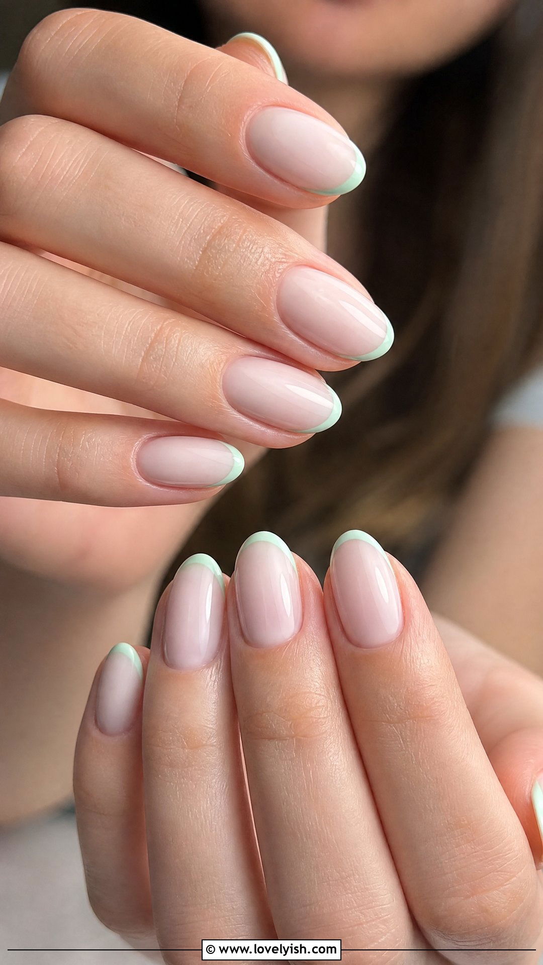 Mint Green French Tips - 50 minimalist french tips - 50 minimalist french tips