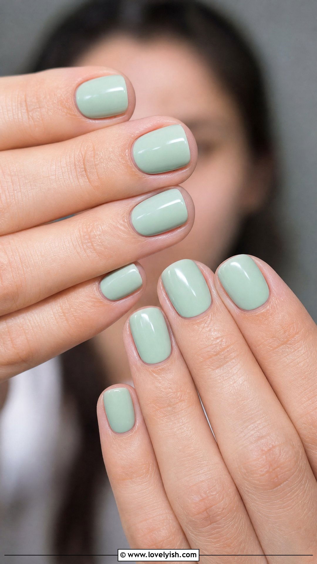 Mint Green Minimalist Nails - 41 nail design simple - 41 nail design simple