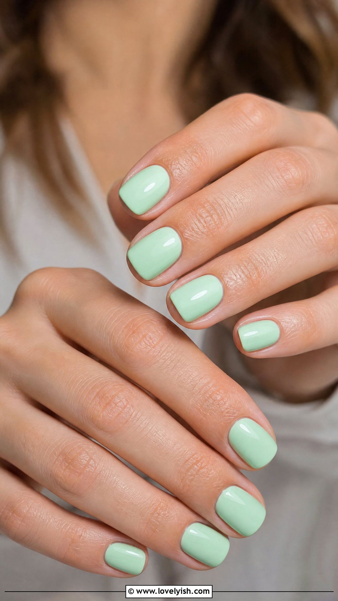 Mint Green Minimalist Nails - 35 nail art for beginners - 35 nail art for beginners