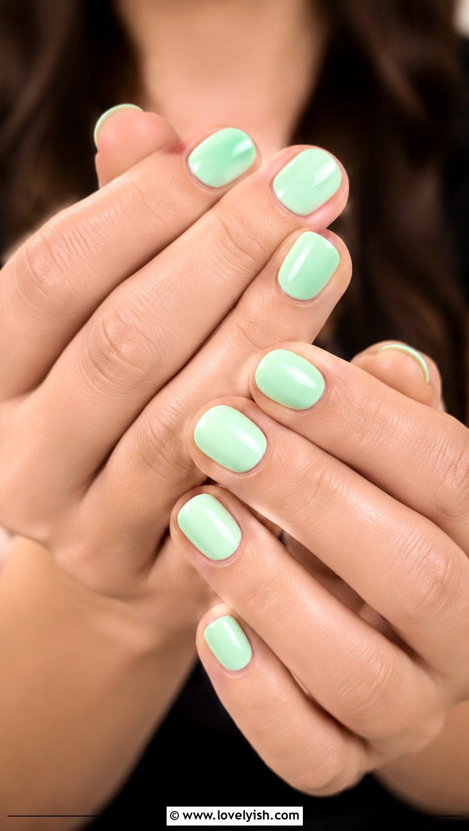 Mint Green Nails - 25 mothers day nail designs - 25 mother's day nail designs