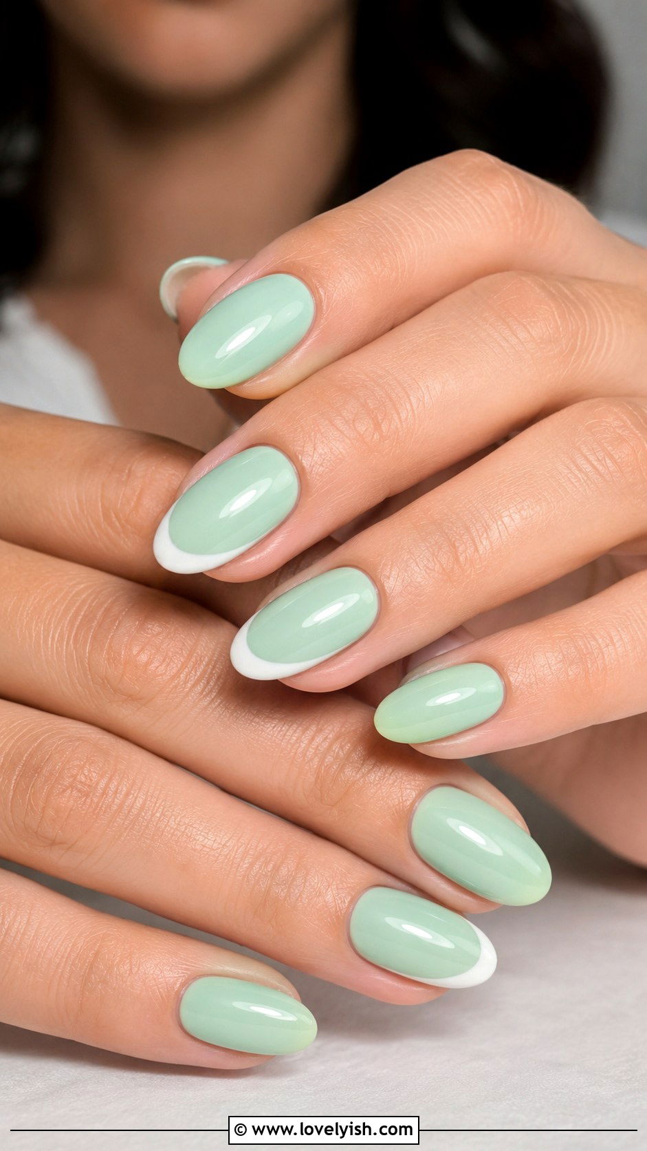 Mint Green Oval Nails - 50 oval nails - 50 oval nails