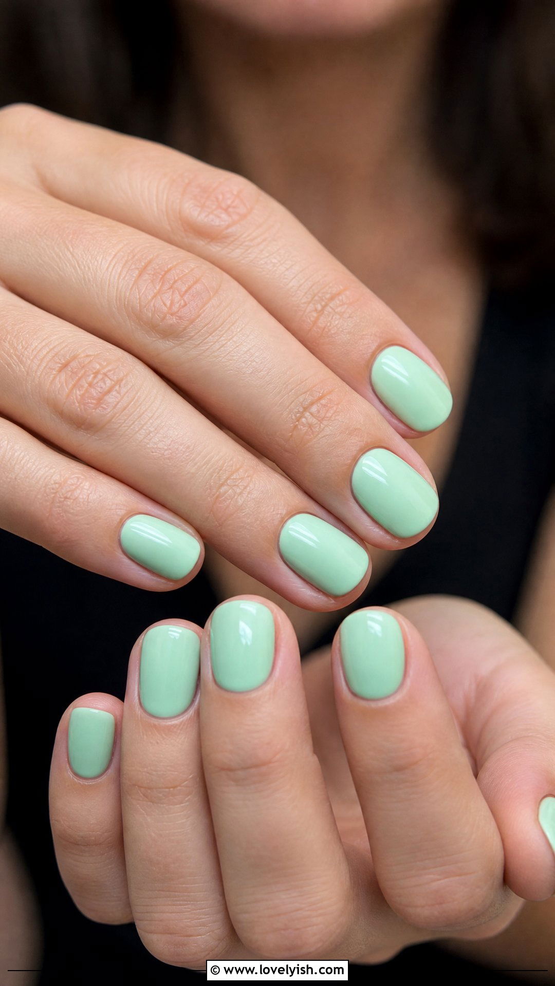 Mint Green Short Nails - 35 short nails designs - 35 short nails designs