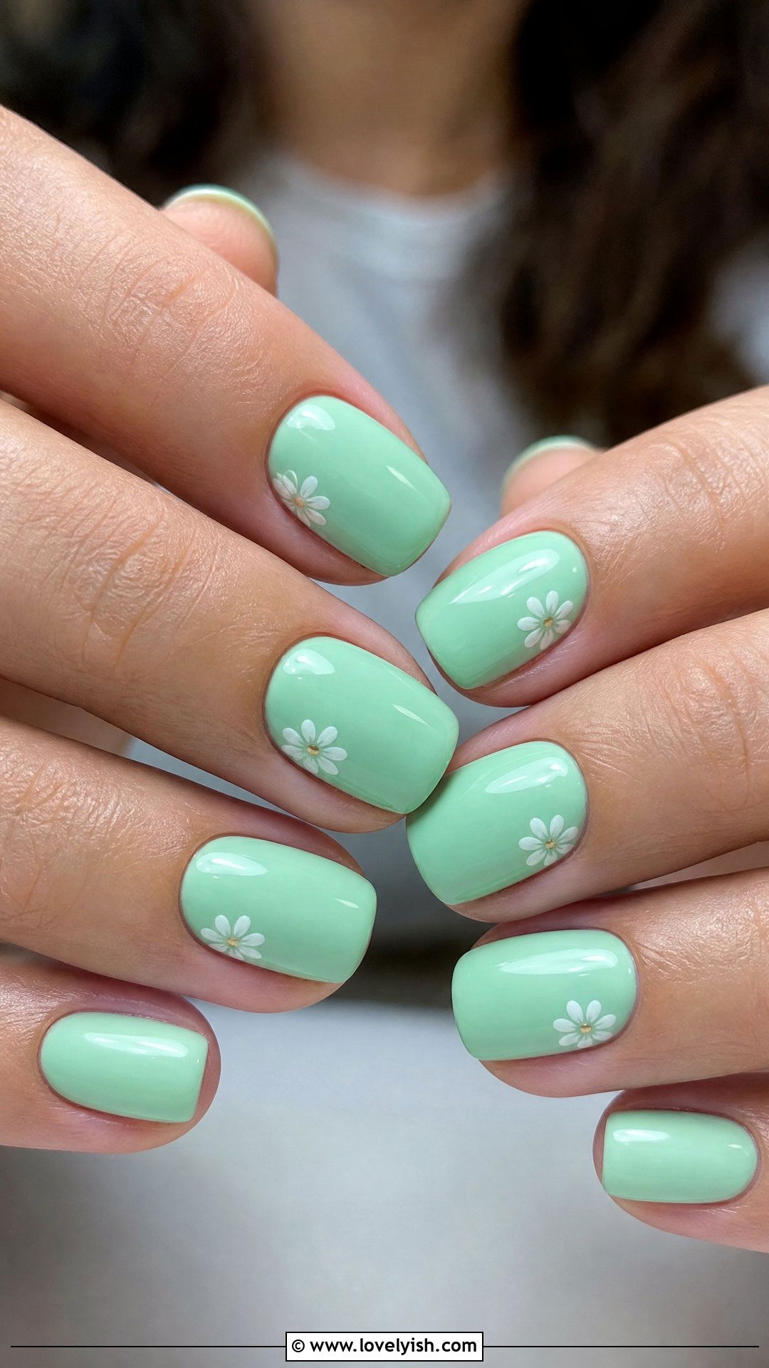 Mint Green Squoval Nails - 50 squoval nails - 50 squoval nails