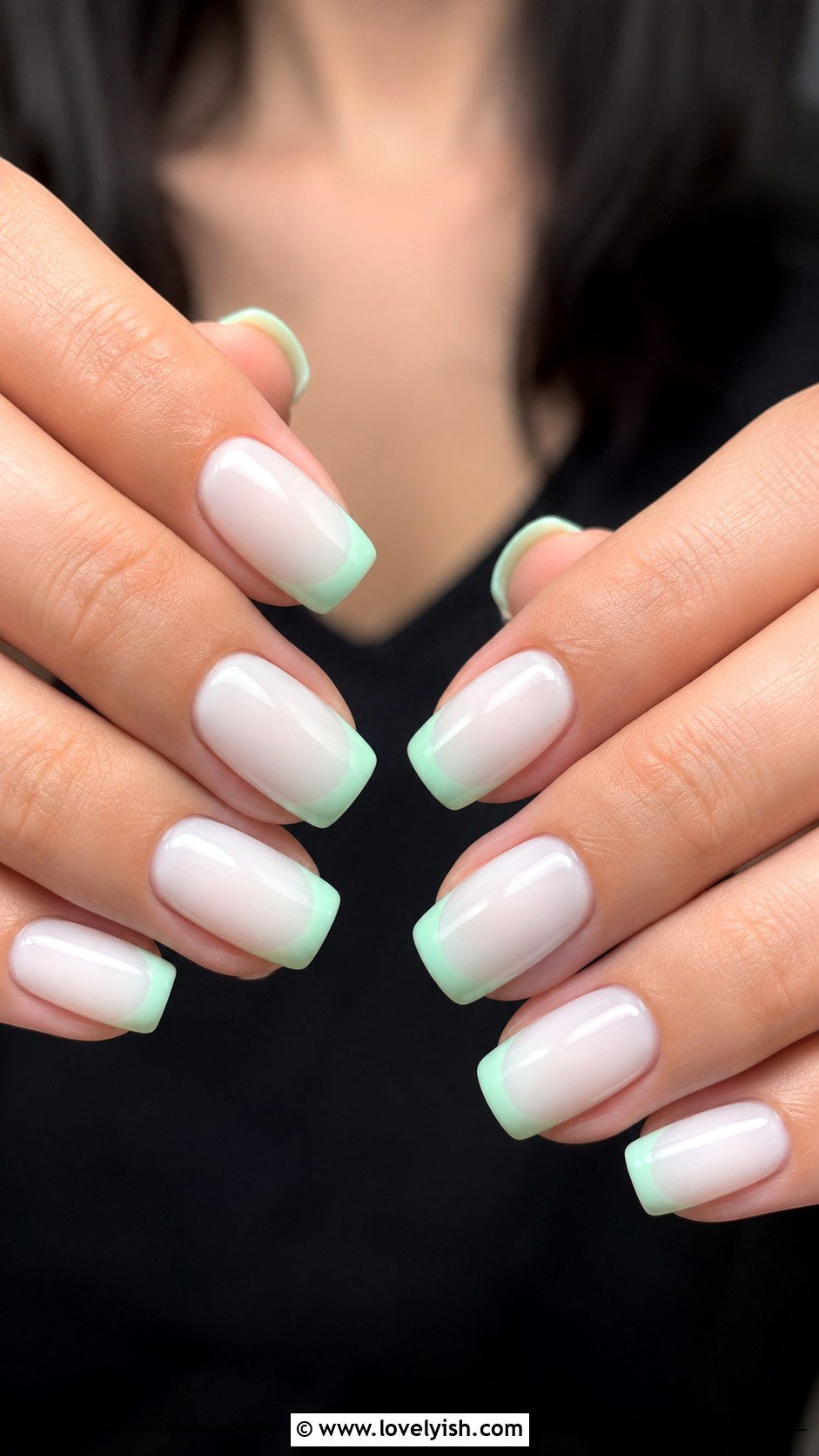 Mint Green Tip Nails - 45 nail tips - 45 nail tips