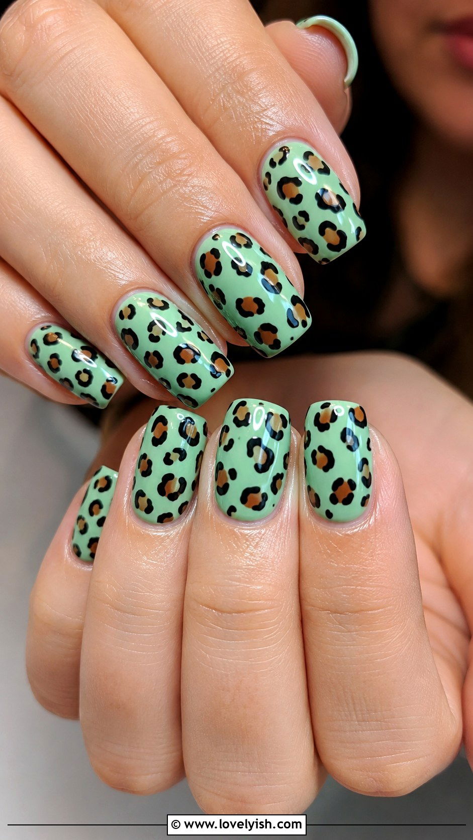 Mint Tortoiseshell Nails - 50 modern mint nail art ideas - 50 modern mint nail art ideas
