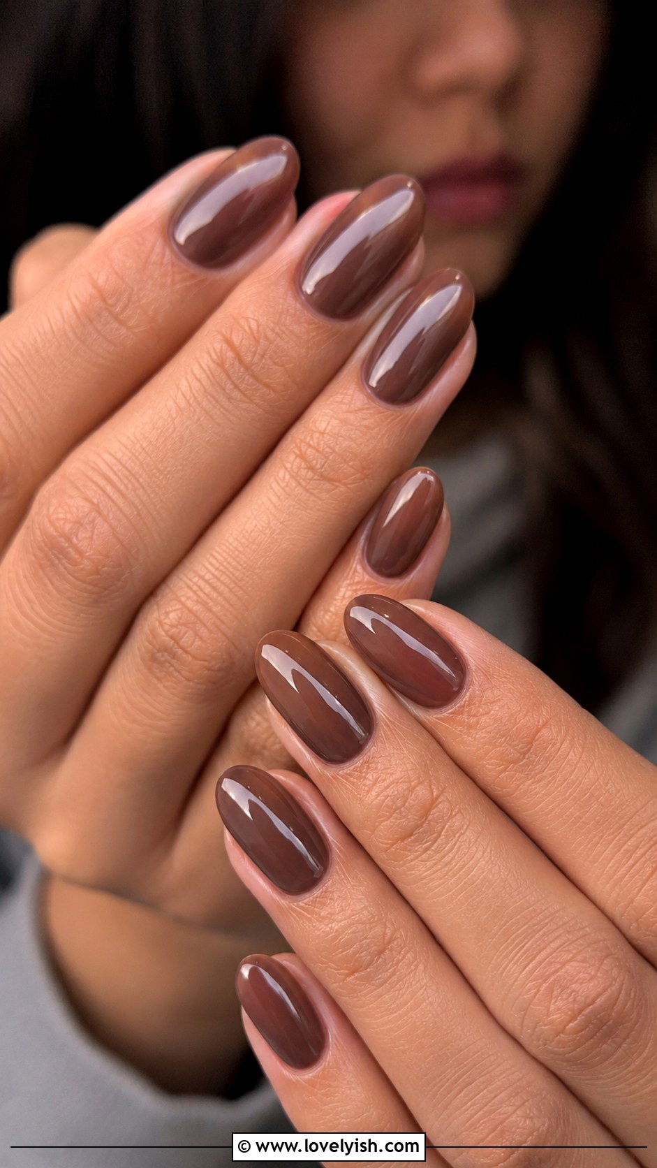 Mocha Brown Gel X Nails - 50 gel x nails - 50 gel x nails