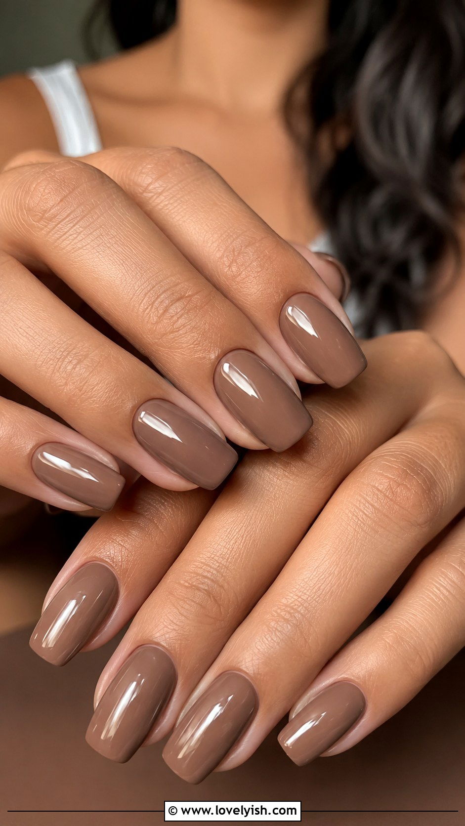 Mocha Brown Nail Design - 45 cute nail designs - 45 cute nail designs