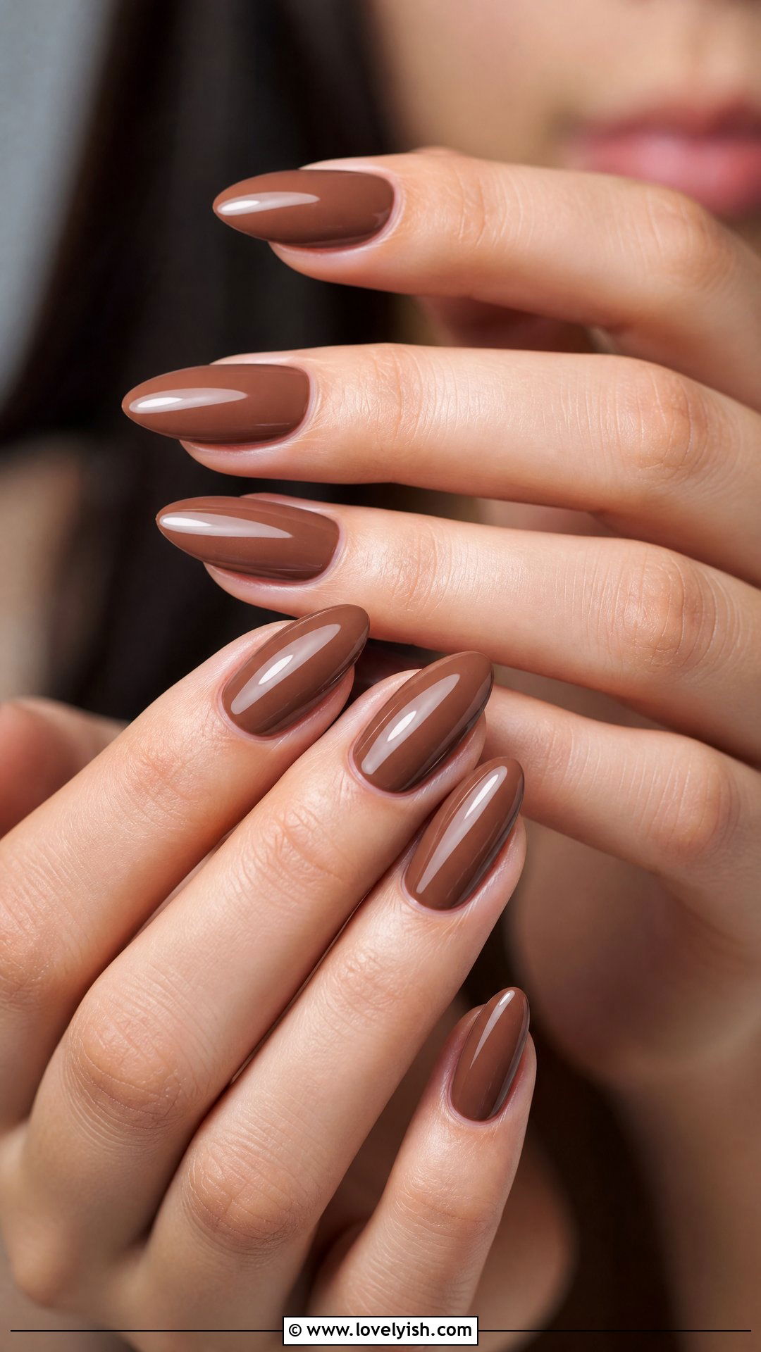 Mocha Brown Polygel Nails - 50 polygel nails - 50 polygel nails
