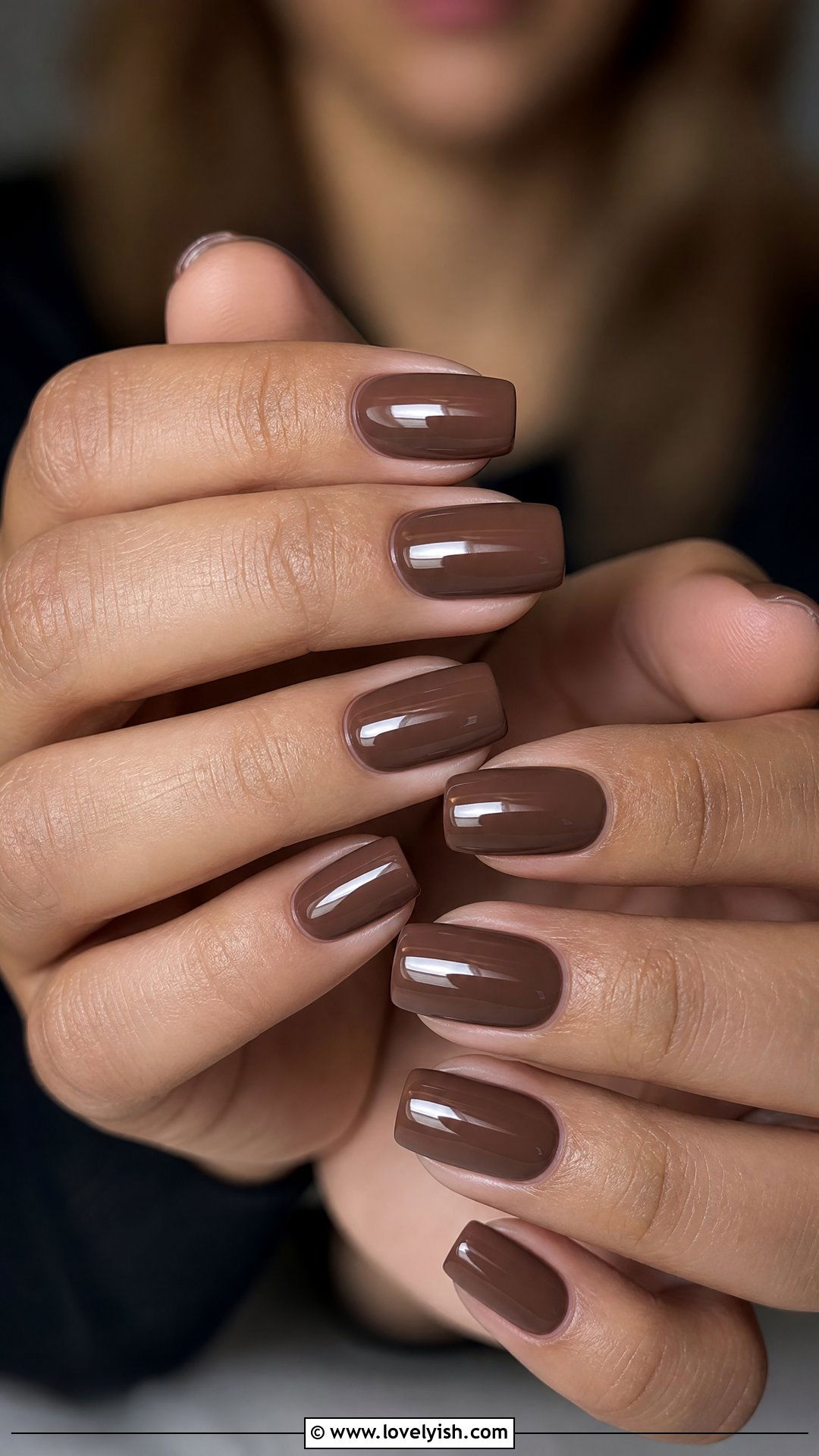 Mocha Brown Square Nails - 50 square nails - 50 square nails