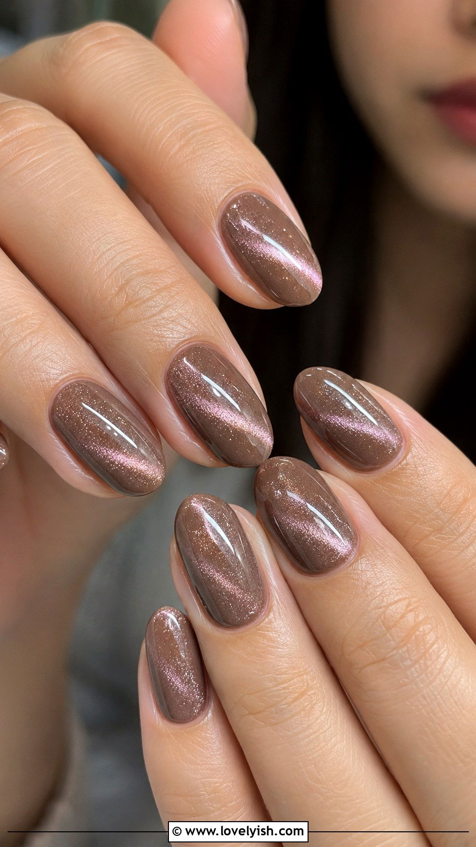 Mocha Cat Eye Nails - 38 cat eye nail designs - 38 cat eye nail designs