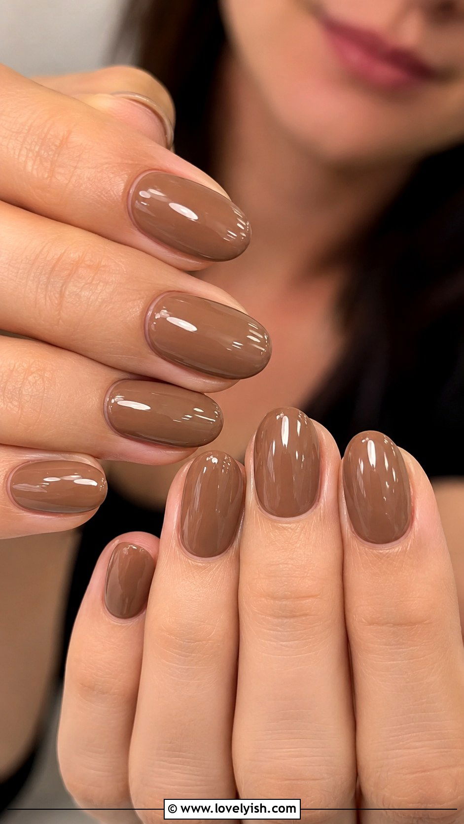 Mocha Cream Acrylic Nails - 33 acrylic nail ideas - 33 acrylic nail ideas